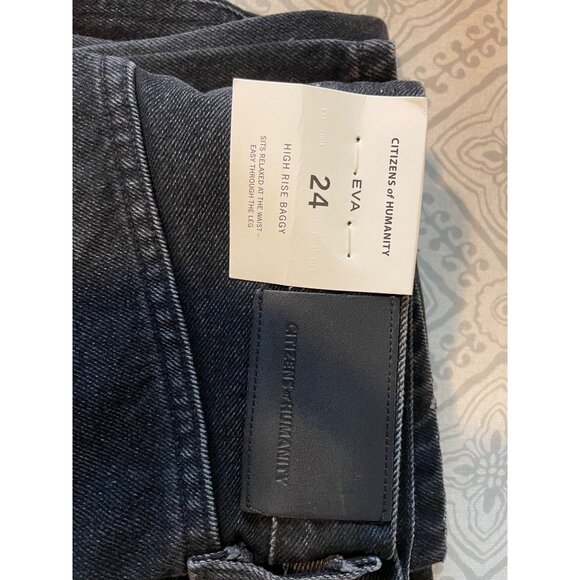 Aritzia Citizens of Humanity Eva High-Rise Baggy Jeans in Obsidian Size 24 - Picture 11 of 16